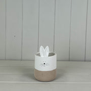 Ceramic White Rabbit Pot H14.2cm D9.2cm  Weight-357g