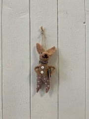 Hanging Wool Rabbit 15 cm