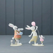 Mixed Metal Rabbits H19 W13 D6