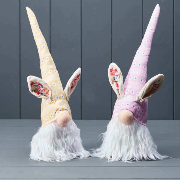 Mixed Yellow and Pink Gonks H36 W13 D10