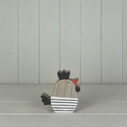 Wooden Cockerel TD12x2cm H12.5cm