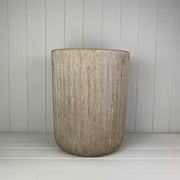 Pebble Stone Cylinder Vase TD20cm H25.5cm