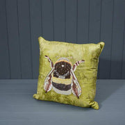 Handmade Washable Cotton Embroidered Cushion with Filling 45x45cm  Weight-634g