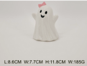 LED Ghost with Pink Bow