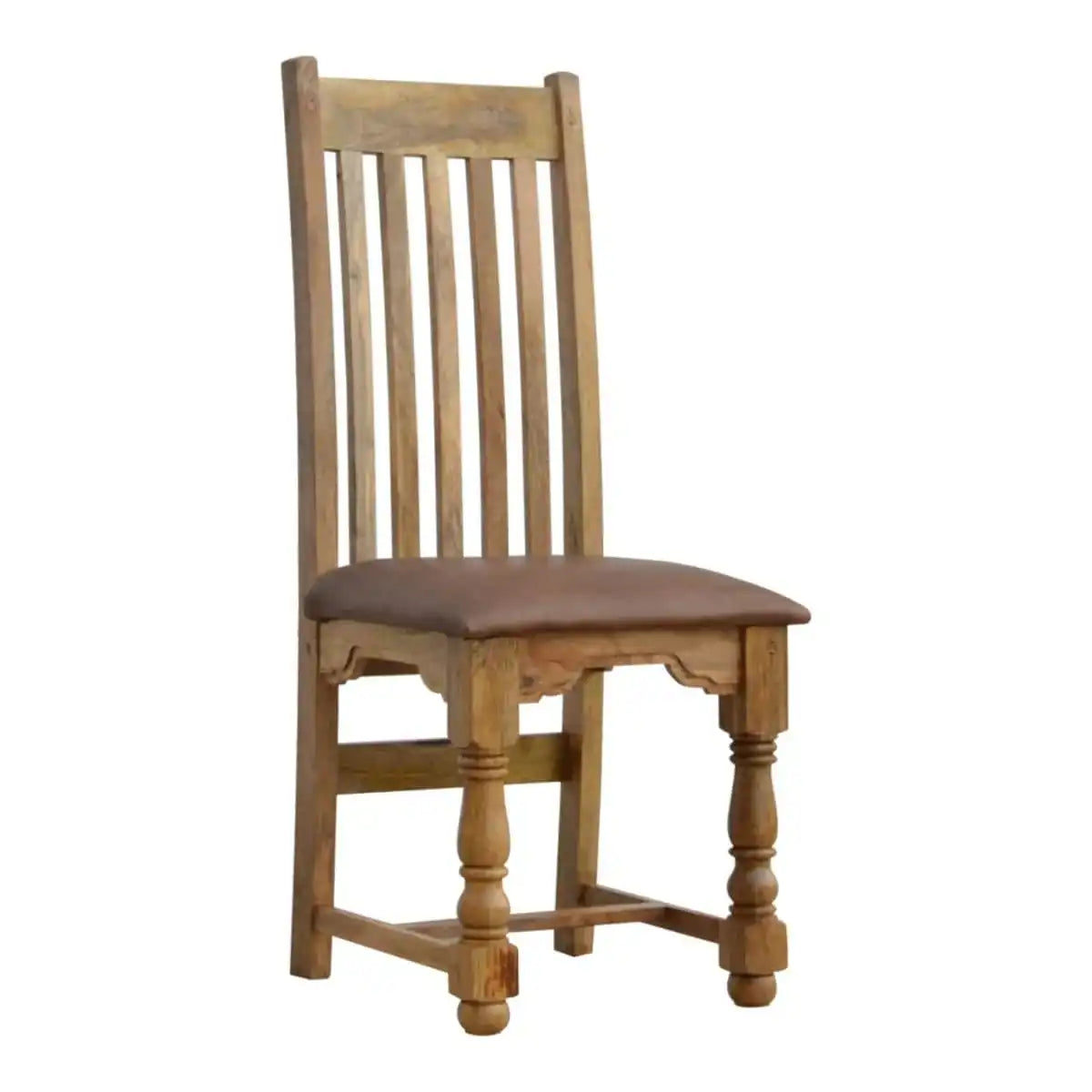 Pair of Granary Royale Dining Chairs with Leather Seat - Price Crash Furniture