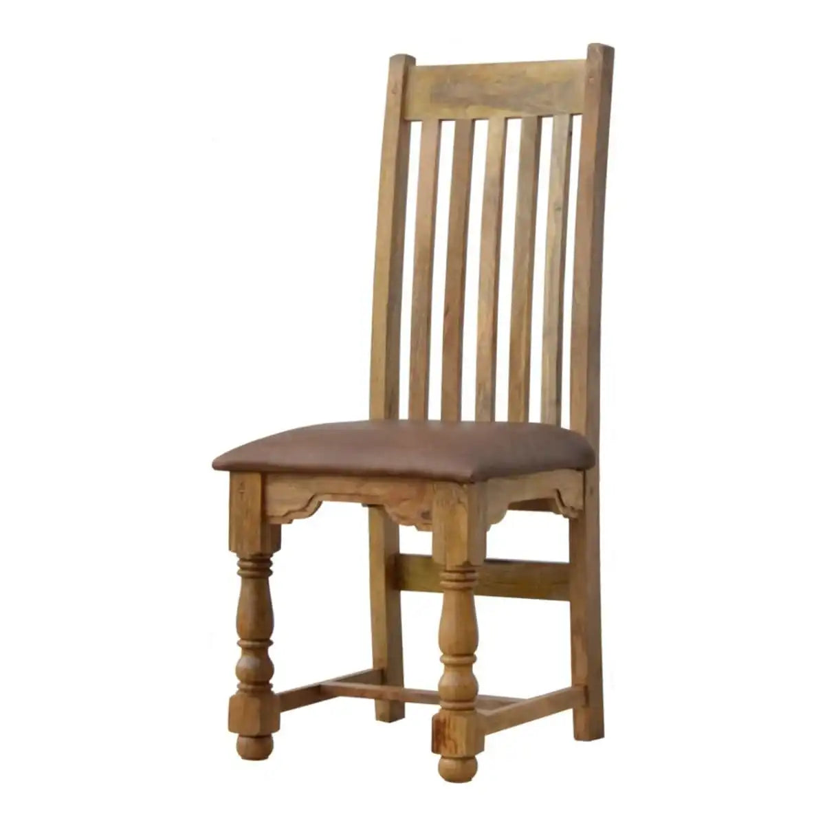 Pair of Granary Royale Dining Chairs with Leather Seat - Price Crash Furniture