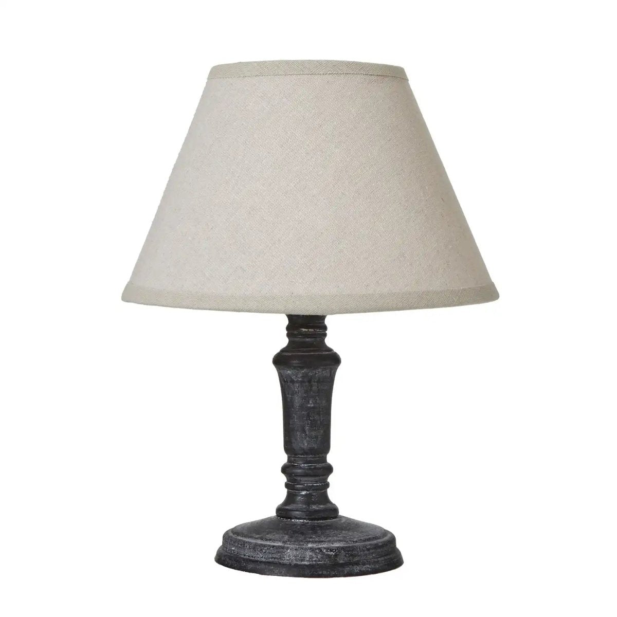 Palmyra Column Table Tamp With Linen Shade - Price Crash Furniture