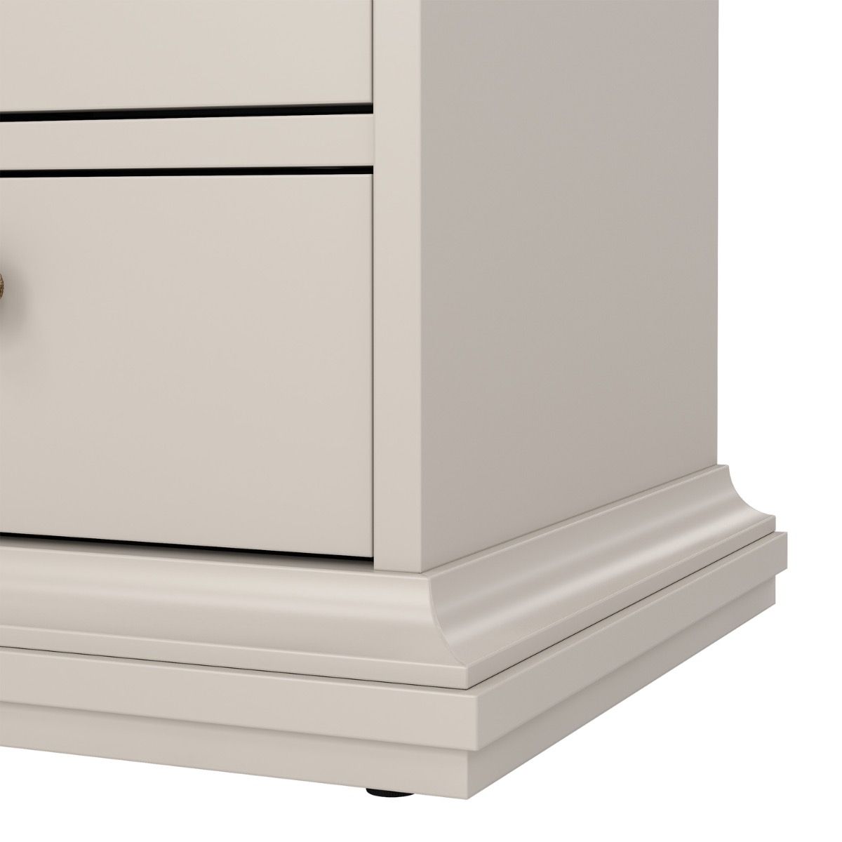 Paris 2 Drawer Bedside Cabinet In Cashmere - Price Crash Furniture