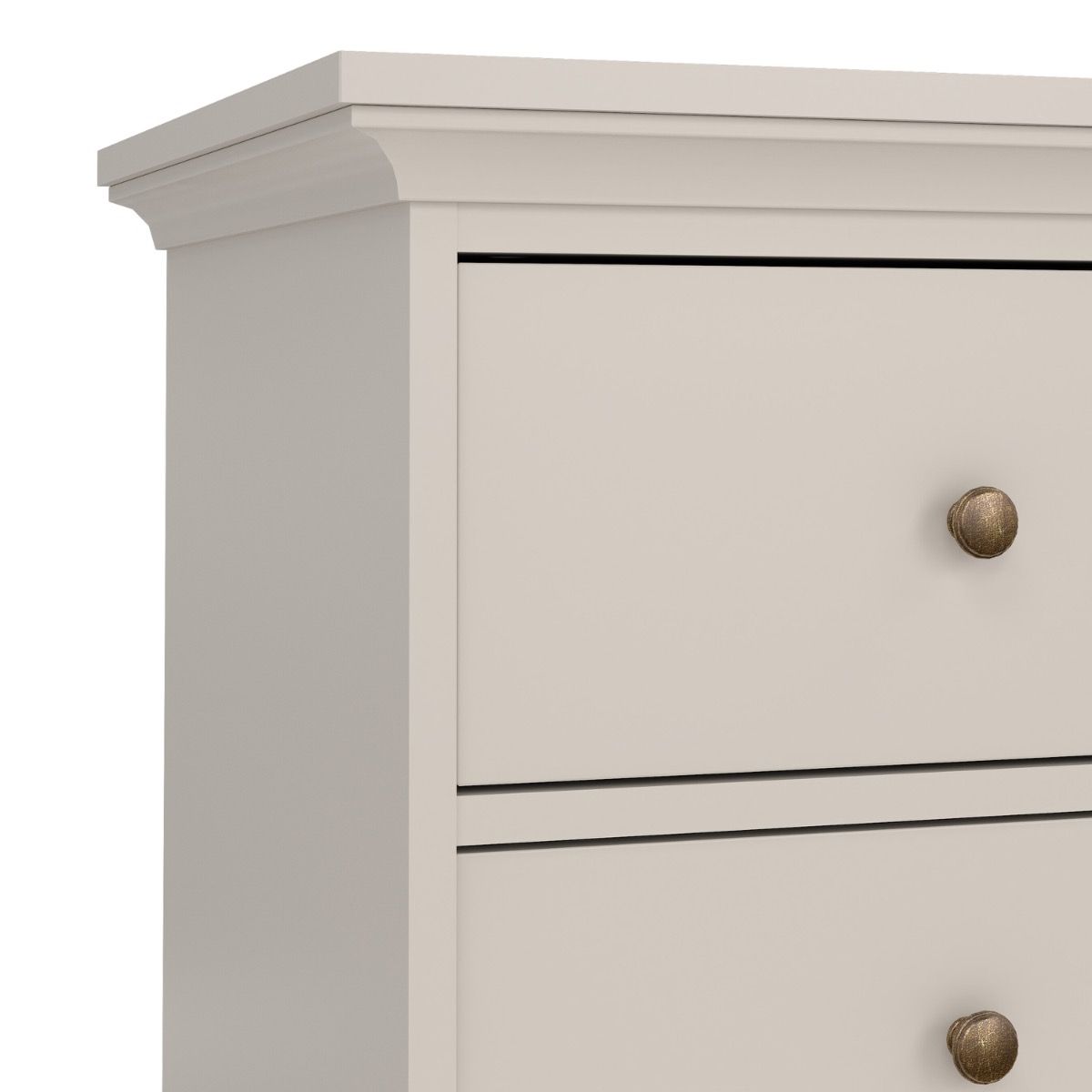 Paris 4 Drawer Chest Of Drawers Unit In Cashmere - Price Crash Furniture