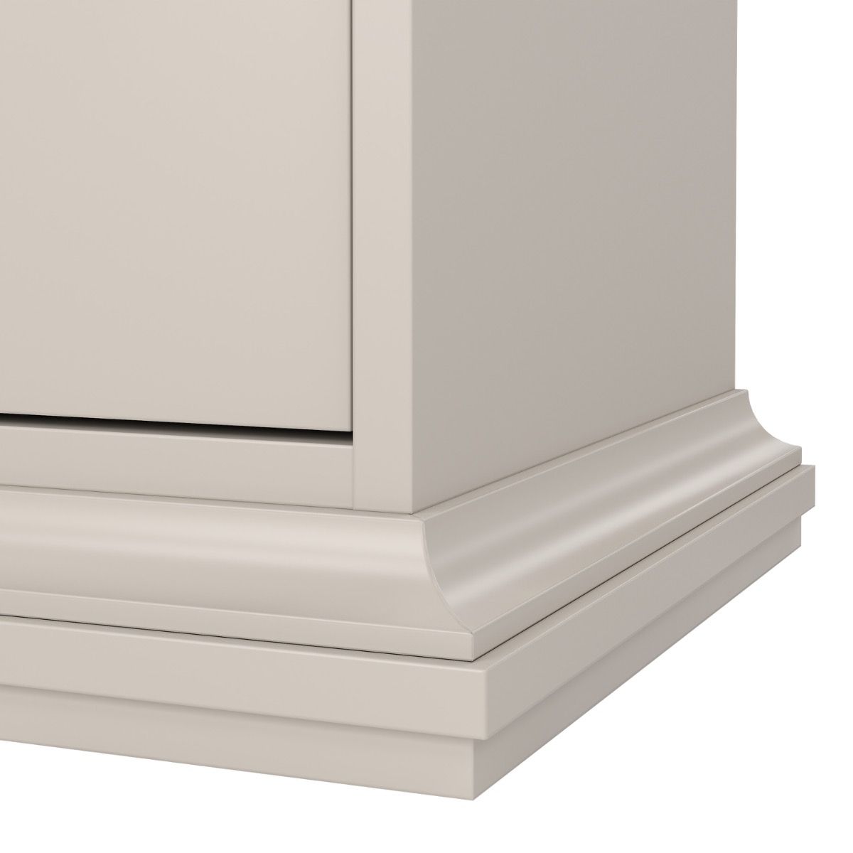 Paris Beside Cabinet 1 door 1 Drawer In Cashmere - Price Crash Furniture