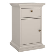 Paris Beside Cabinet 1 door 1 Drawer In Cashmere - Price Crash Furniture