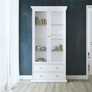 PARIS CHINA CABINET DISPLAY UNIT DRESSER IN WHITE - Price Crash Furniture