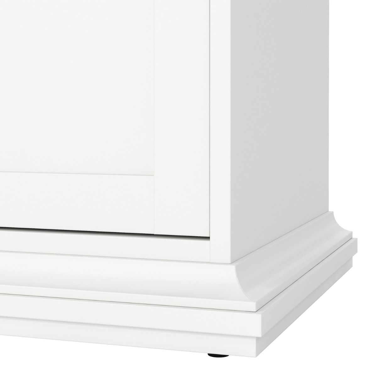 Paris Sideboard With 3 Doors And 3 Drawers In White - Price Crash Furniture
