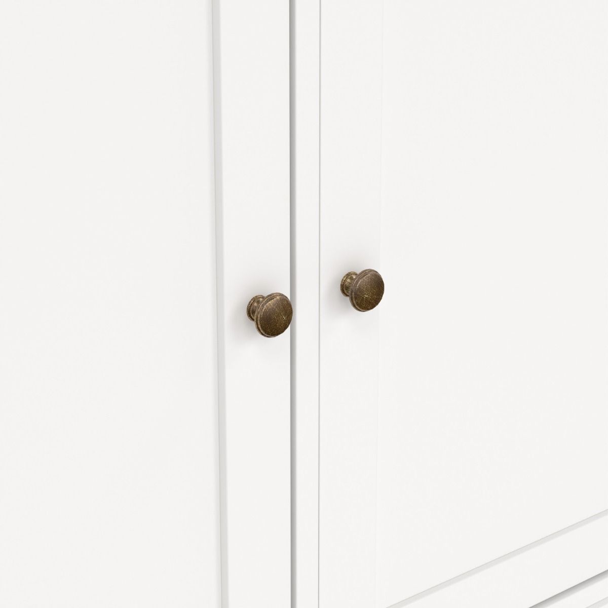 Paris Sideboard With 3 Doors And 3 Drawers In White - Price Crash Furniture