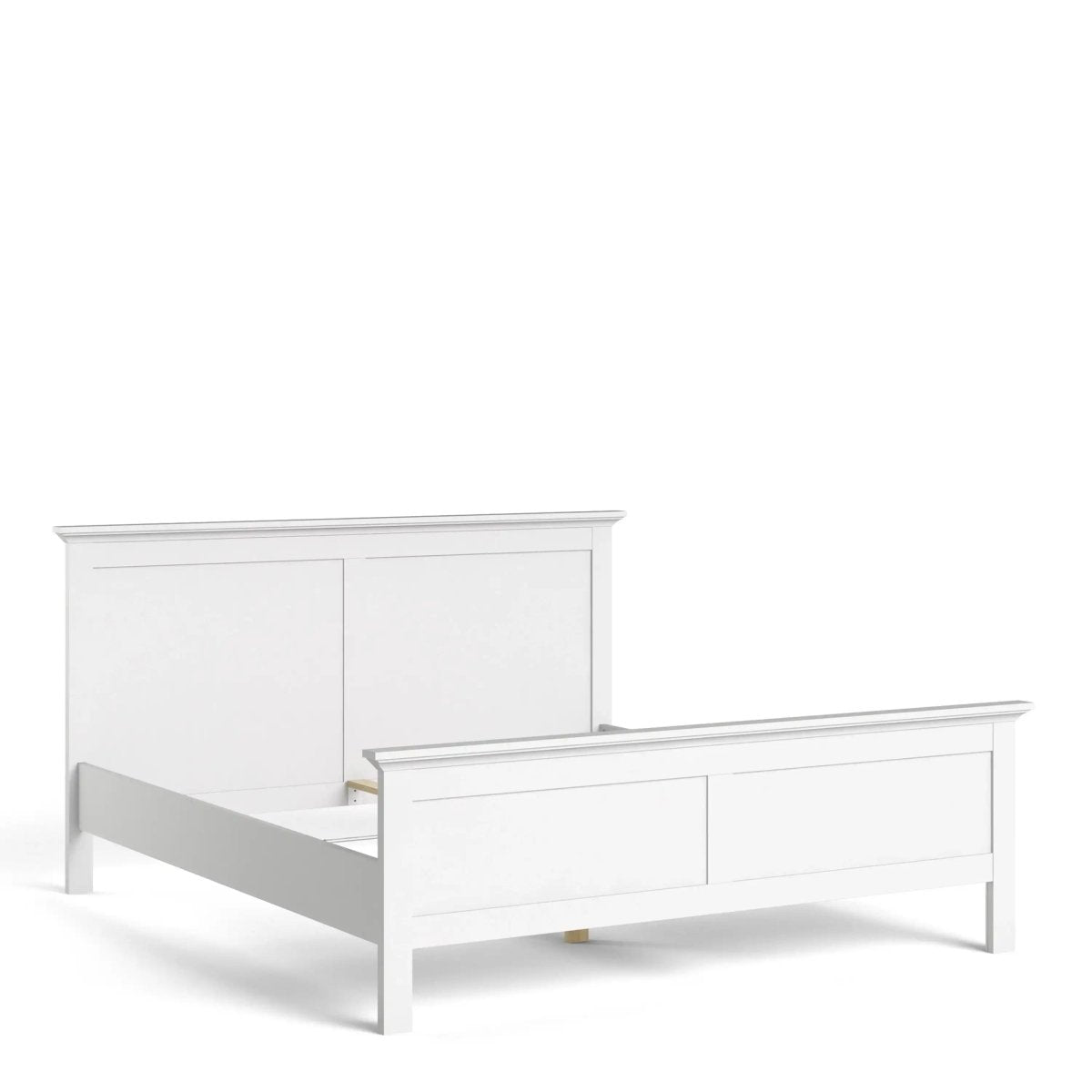 Paris Super King Bed (180 x 200) in White - Price Crash Furniture