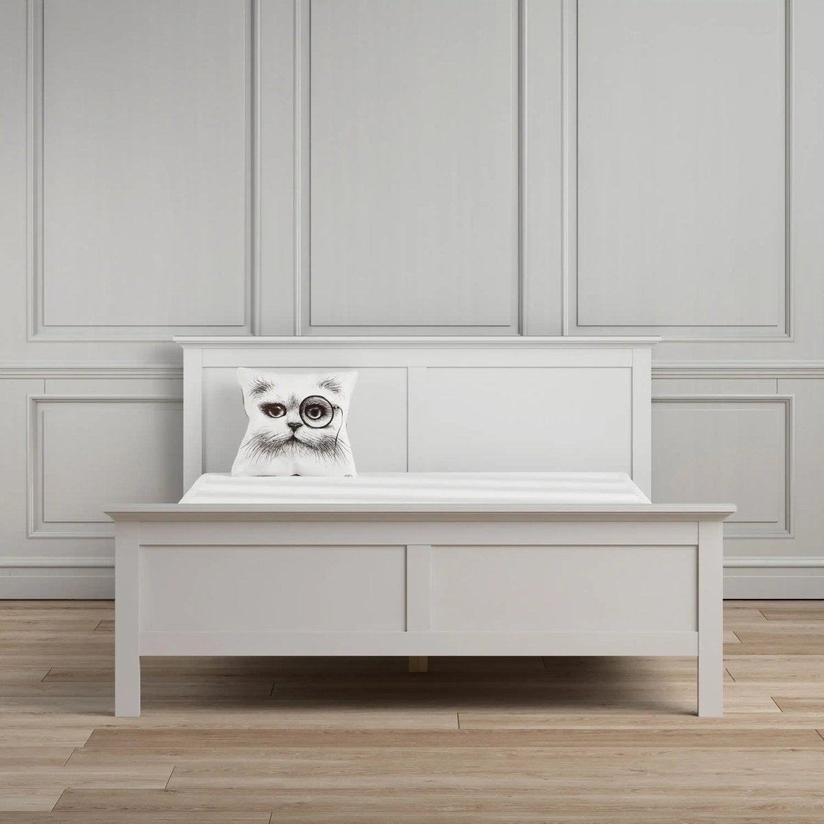 Paris Super King Bed (180 x 200) in White - Price Crash Furniture