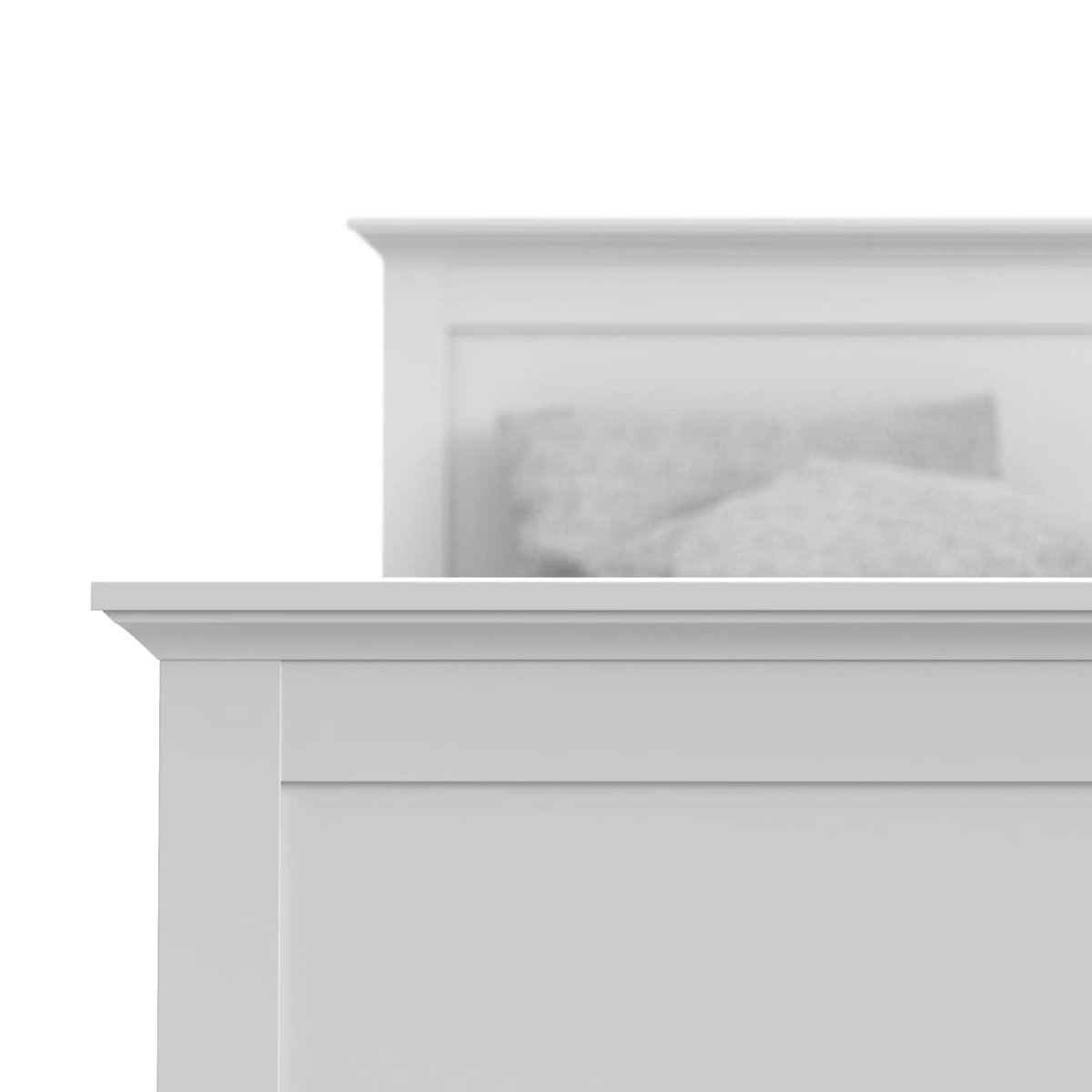 Paris Super King Bed (180 x 200) in White - Price Crash Furniture