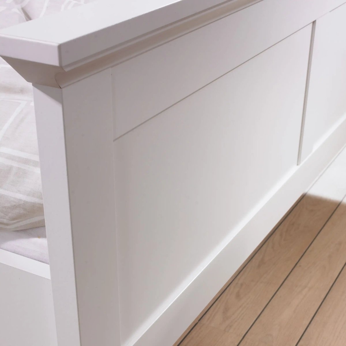 Paris Super King Bed (180 x 200) in White - Price Crash Furniture