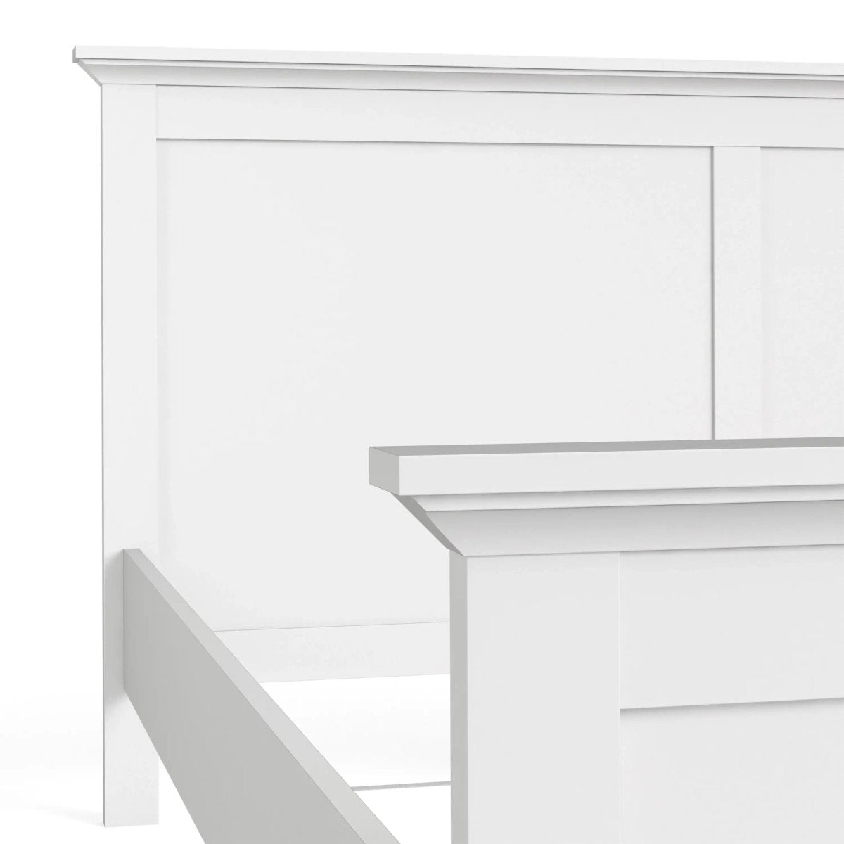 Paris Super King Bed (180 x 200) in White - Price Crash Furniture