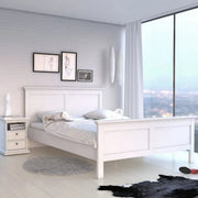 Paris Super King Bed (180 x 200) in White - Price Crash Furniture