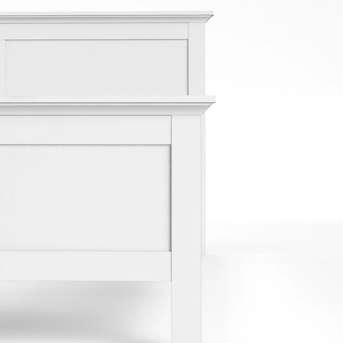 Paris Super King Bed (180 x 200) in White - Price Crash Furniture