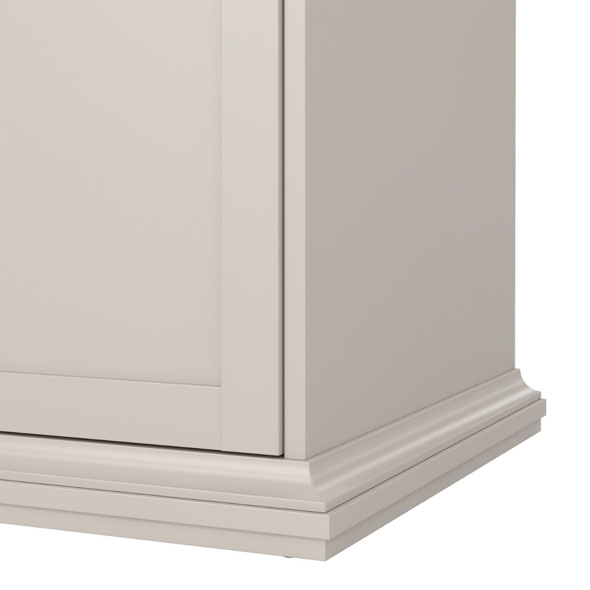 Paris Tall Wardrobe With 2 Doors In Cashmere - Price Crash Furniture
