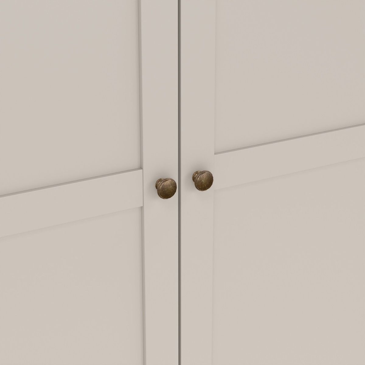 Paris Tall Wardrobe With 2 Doors In Cashmere - Price Crash Furniture