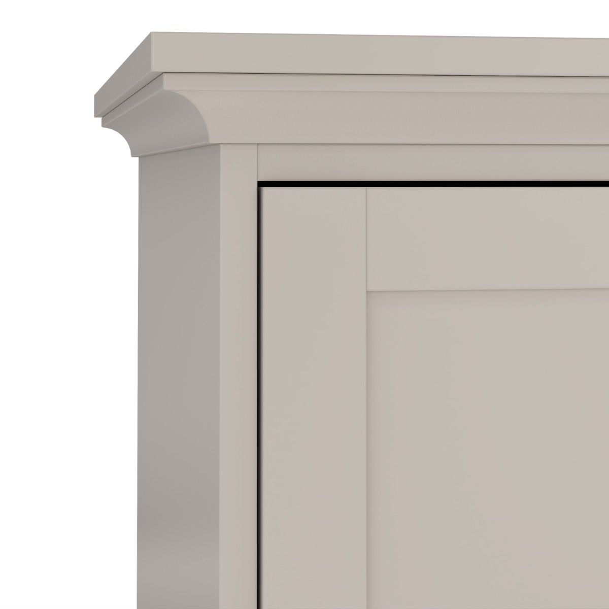 Paris Tall Wardrobe With 2 Doors In Cashmere - Price Crash Furniture