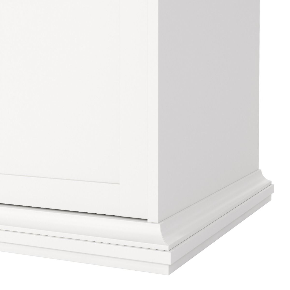 Paris Wardrobe With 4 Doors And 2 Drawers In White - Price Crash Furniture