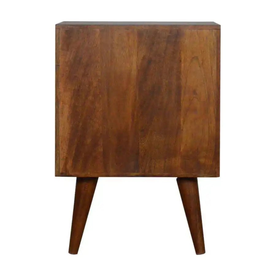 Patchwork Pattern Coffee Table in Chestnut - effect Mango Wood - Price Crash Furniture