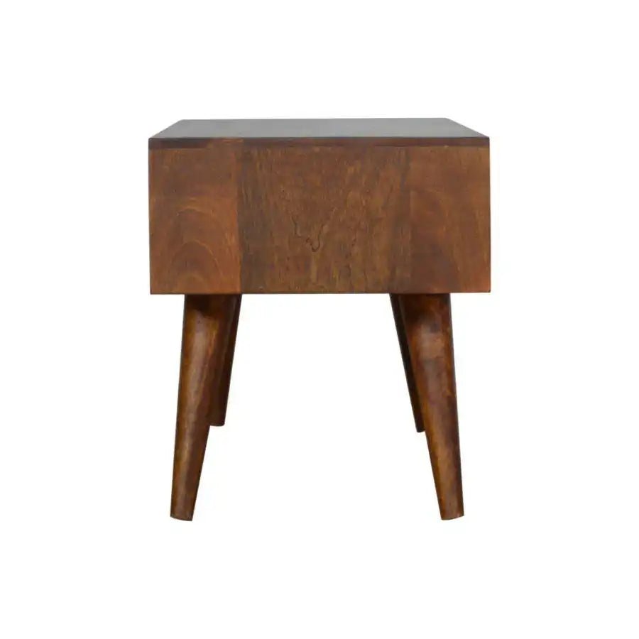 Patchwork Pattern Coffee Table in Chestnut - effect Mango Wood - Price Crash Furniture