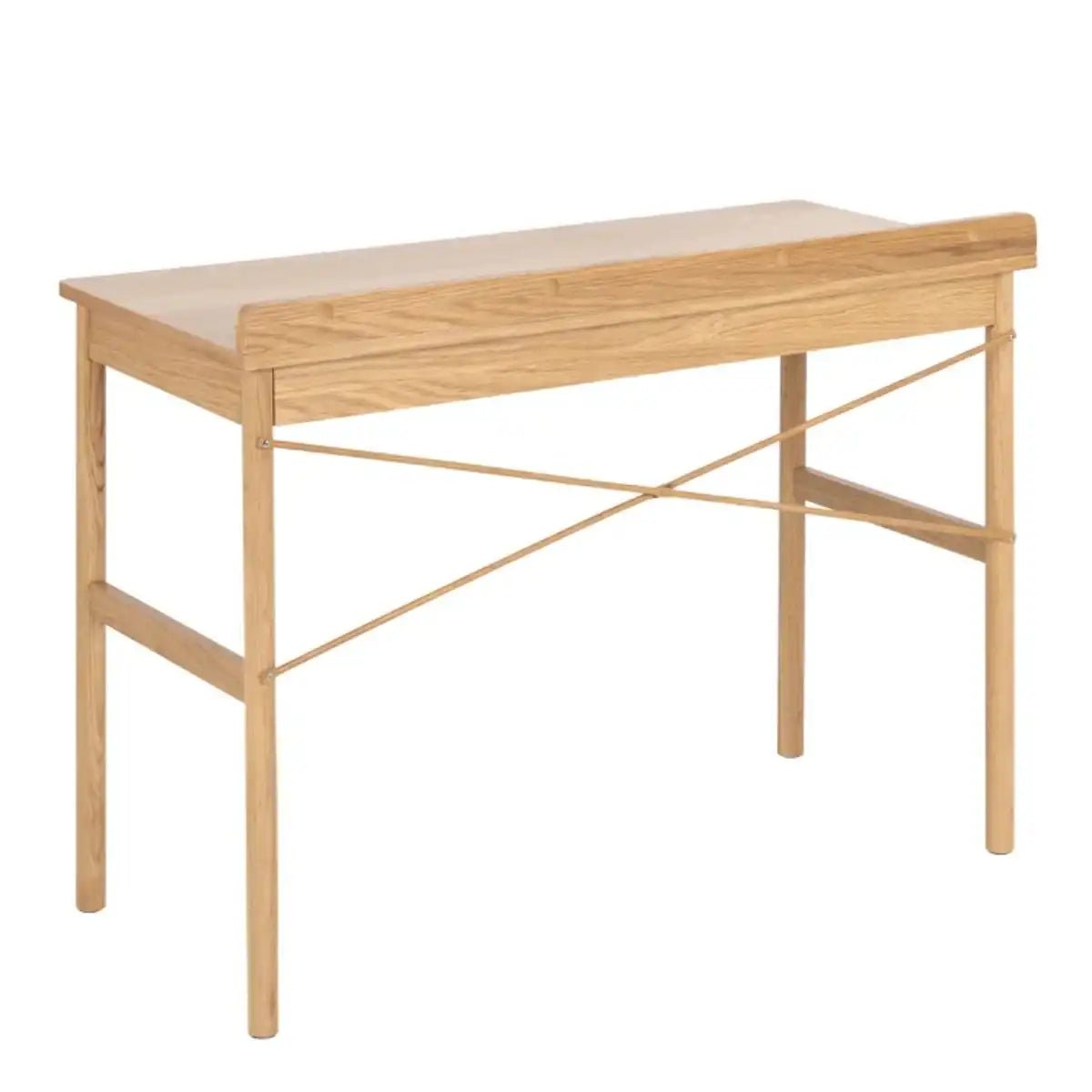 Paul Scandinavian Style Home Office Desk In Oak - Price Crash Furniture