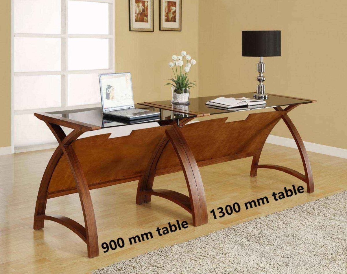 PC201 Helsinki 1300mm Table Desk in Walnut by Jual - Price Crash Furniture