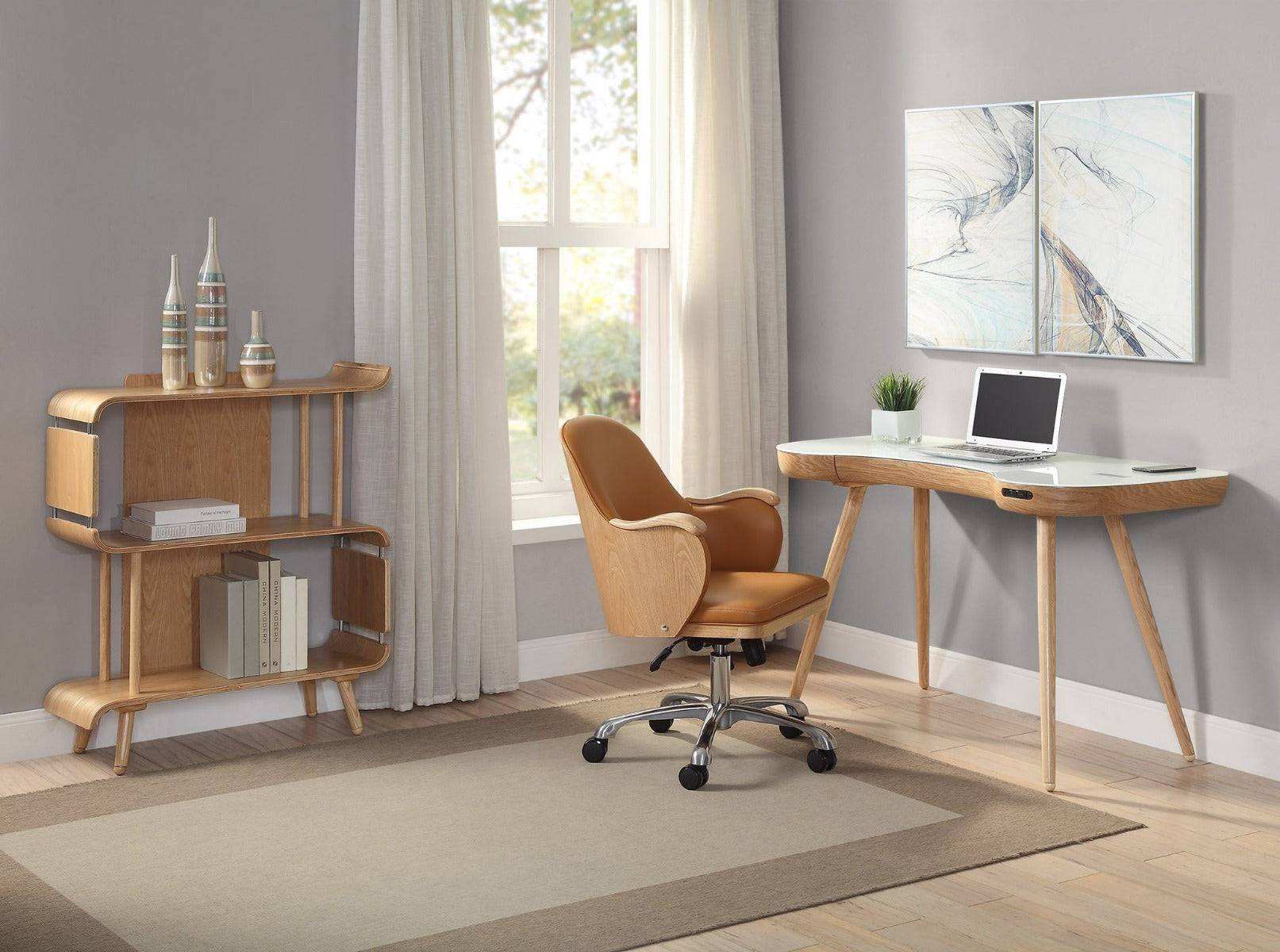 PC712 San Francisco Executive Office Chair Oak by Jual - Price Crash Furniture
