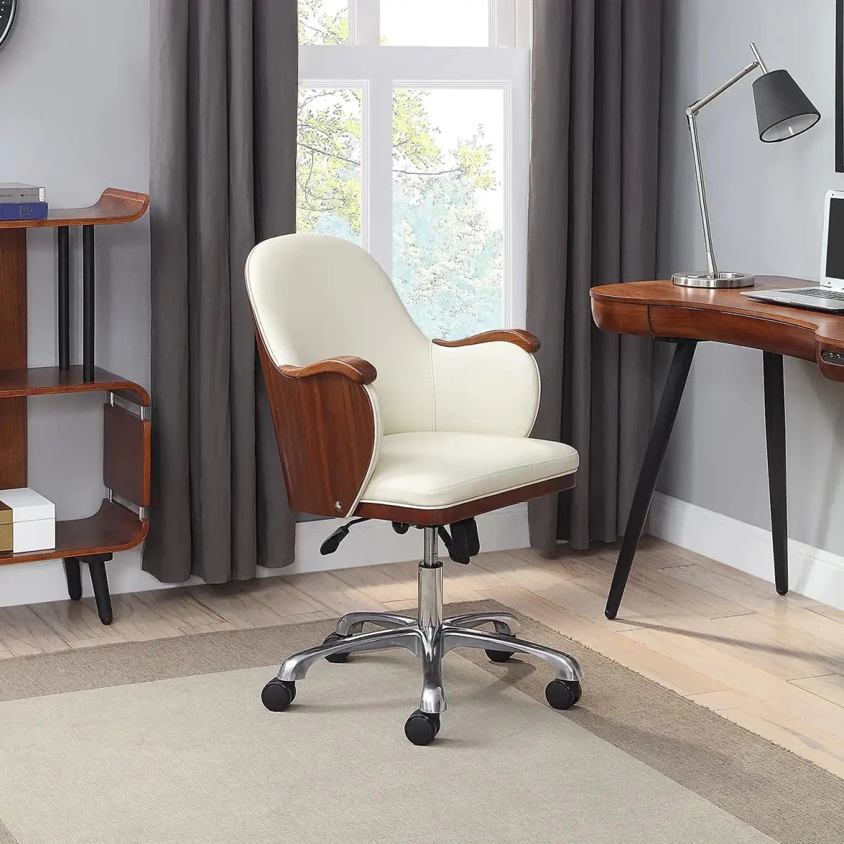 PC712 San Francisco Executive Office Chair Walnut - Price Crash Furniture