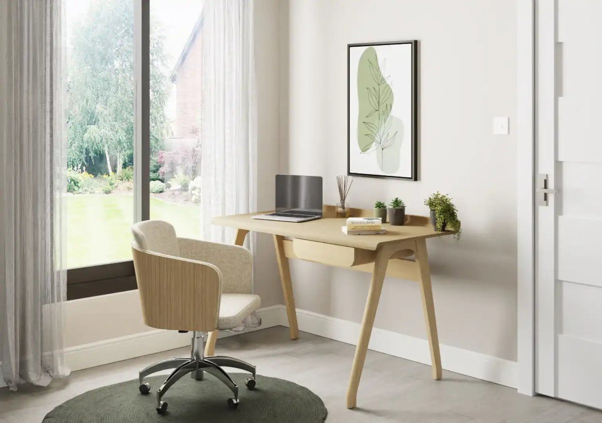 PC812 San Francisco Fabric Office Chair in Oak - Price Crash Furniture