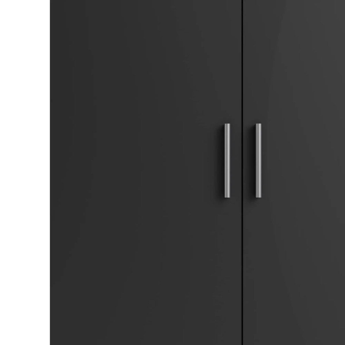 Pepe Wardrobe with 2 doors in Black - Price Crash Furniture