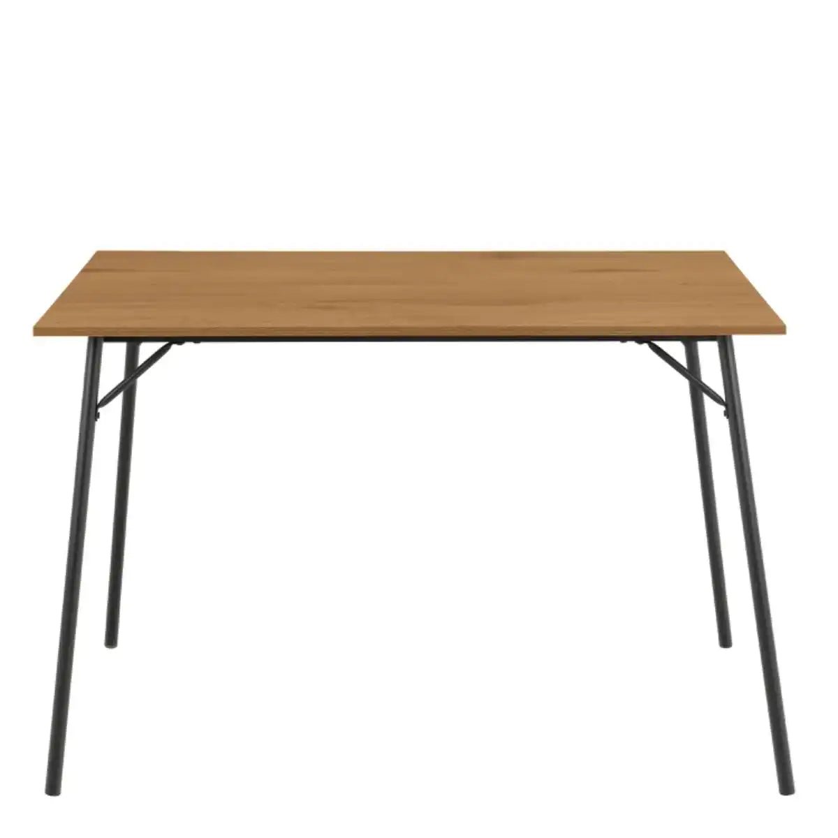 Peru 4 Seat Dining Table In Black And Oak - Price Crash Furniture