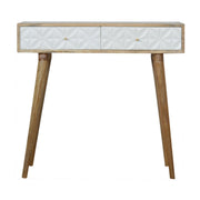 Petal Carved Console Table - Price Crash Furniture
