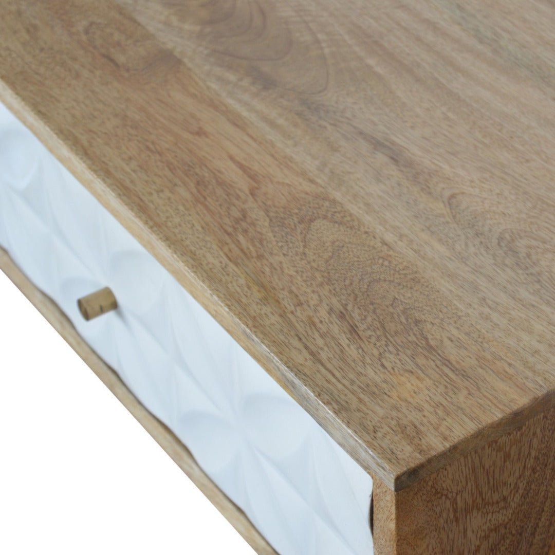 Petal Carved Console Table - Price Crash Furniture