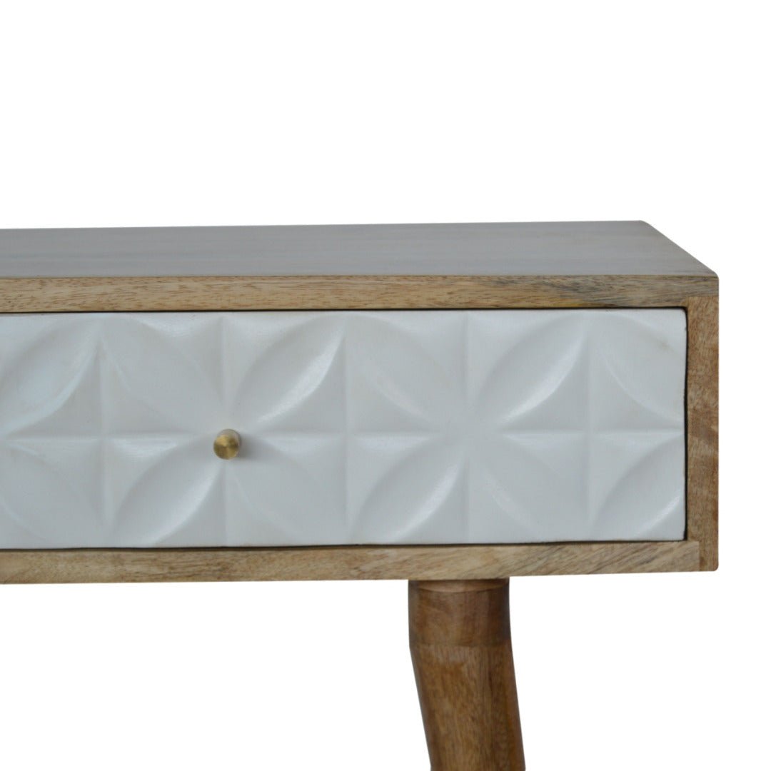 Petal Carved Console Table - Price Crash Furniture