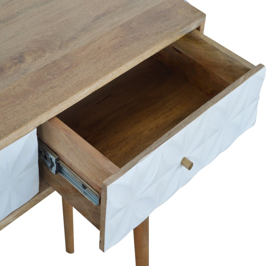 Petal Carved Console Table - Price Crash Furniture