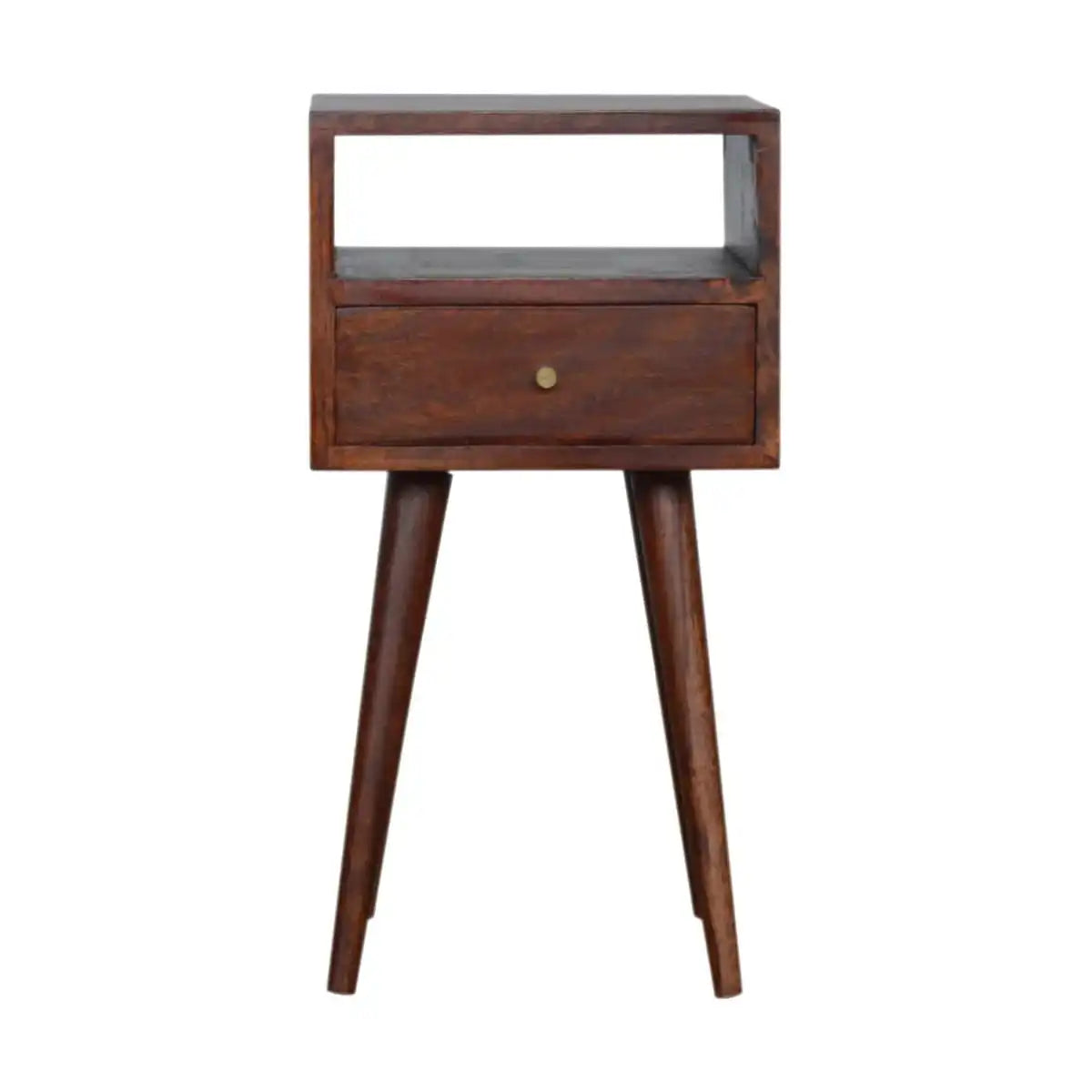 Petite Bedside Table in Washed Cherry Finish - Price Crash Furniture