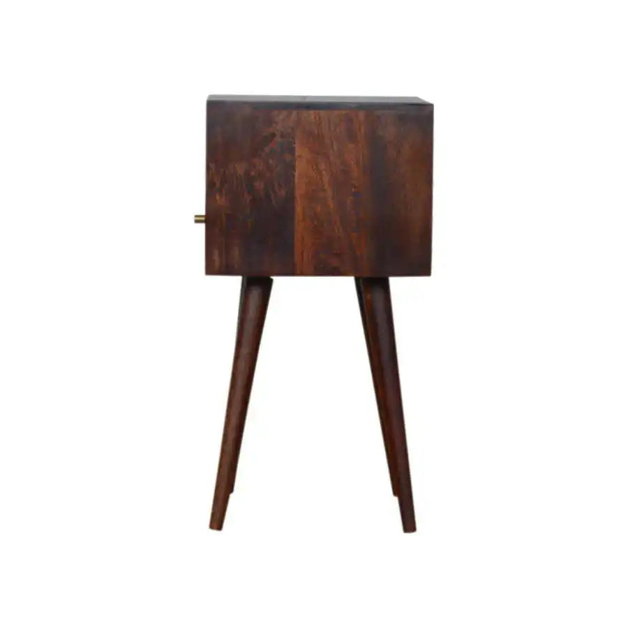 Petite Bedside Table in Washed Cherry Finish - Price Crash Furniture
