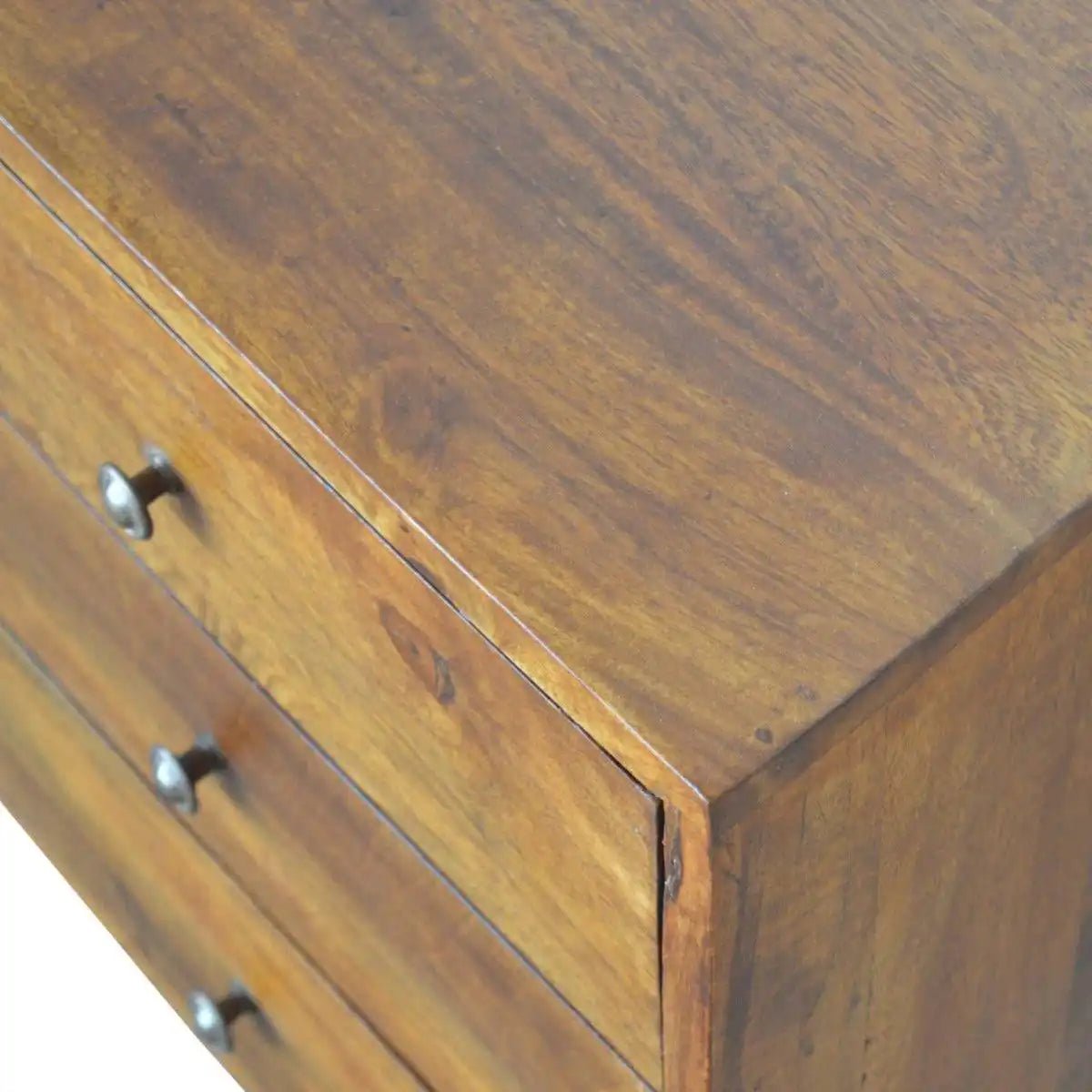Pineapple Carved Cabinet in Chestnut - effect Mango Wood - Price Crash Furniture