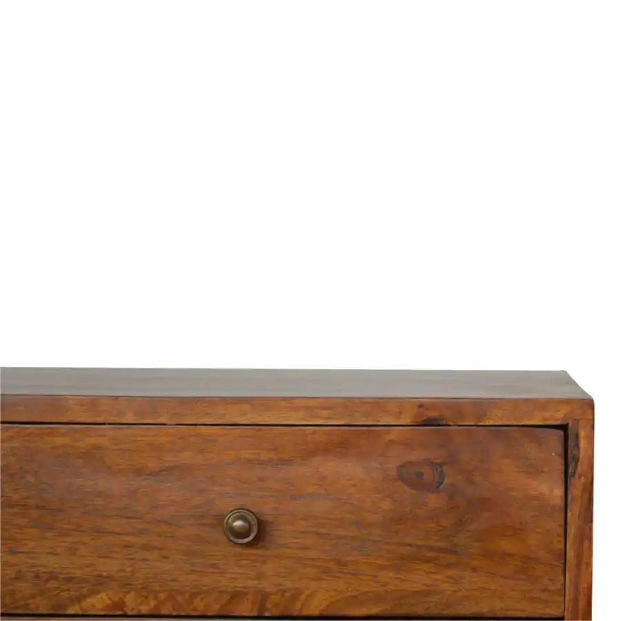 Pineapple Carved Cabinet in Chestnut - effect Mango Wood - Price Crash Furniture