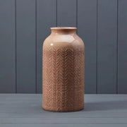 Pink Ceramic Vase TD15.5cm H29.5cm Top Int 8.5cm Weight - 1964g - Price Crash Furniture