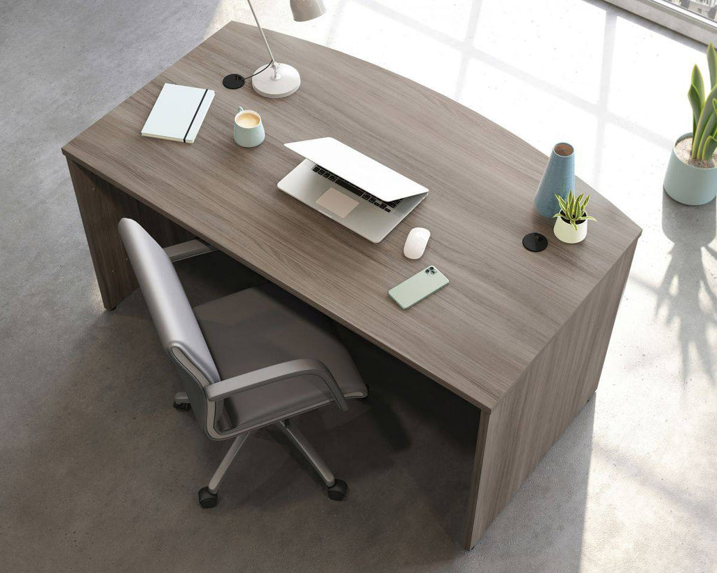 Affiliate 1500 x 870 Bow Front Desk by Teknik - Price Crash Furniture