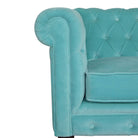 Aqua Velvet Chesterfield Sofa by Artisan Furniture - Price Crash Furniture