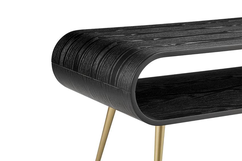 Auckland Coffee Table Black & Brass by Jual - Price Crash Furniture